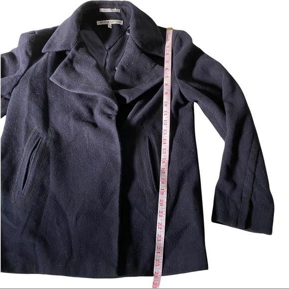 Tommy Hilfiger Navy Blue Wool (79%) Lined Wrap Blazer Jacket Men’s Size Small - Picture 12 of 13